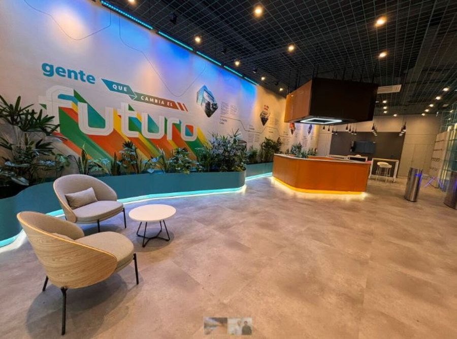 Cubo Itaú, vista interior